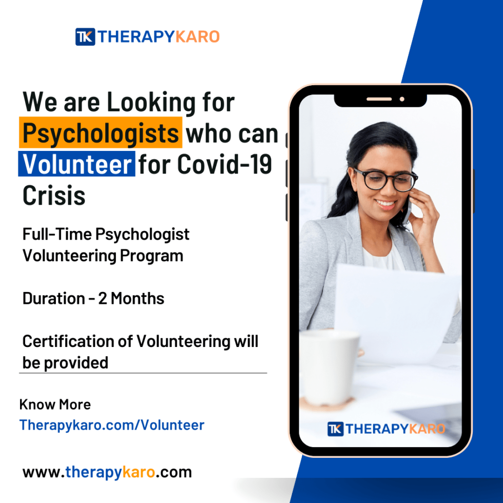 Volunteer Online Psychologist Job and Hiring Online Psychology Internship India